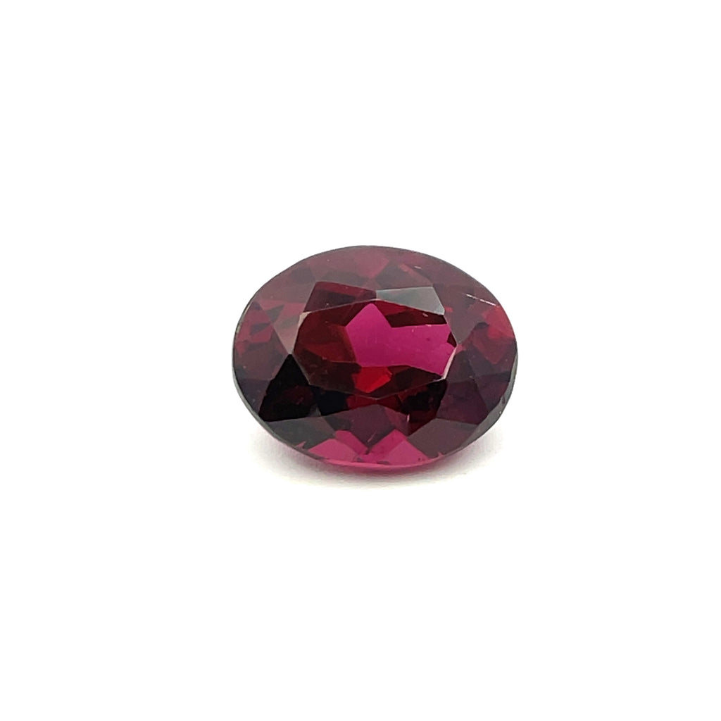 4.39cts Natural Gesmtone Purple Rhodolite Garnet - Oval Shape - 21707RGT