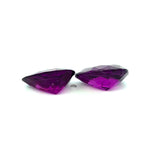 8.08cts Natural Gemstone Purple Rhodolite Garnet Pair - Pear Shape - 21728RGT