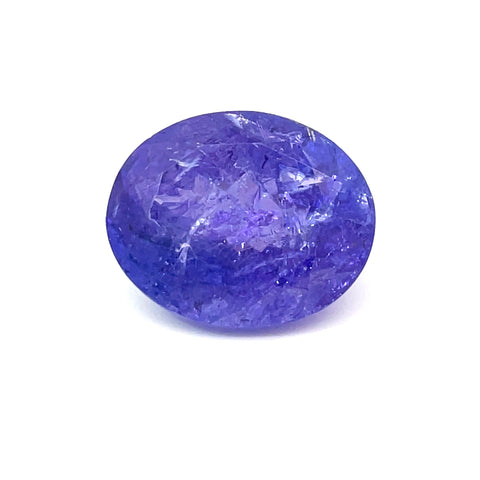 8.21cts Natural Blue Tanzanite Gemstone - Oval Shape - 21935RGT
