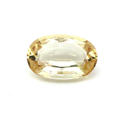 5.89cts Natural Yellow Beryl Gemstone - Oval Shape - 22028RGT