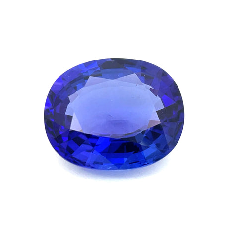 12.70cts Natural Blue Tanzanite Gemstone - Oval Shape - 22187RGT
