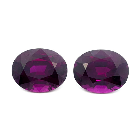 14.26cts Natural Purple Rhodolite Gemstone - Oval Shape - 22190RGT