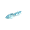 6.11 cts Natural Blue Aquamarine Gemstone Pair  - Pear Shape - 22200RGT