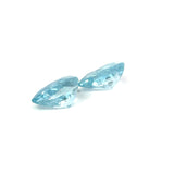 6.11 cts Natural Blue Aquamarine Gemstone Pair  - Pear Shape - 22200RGT