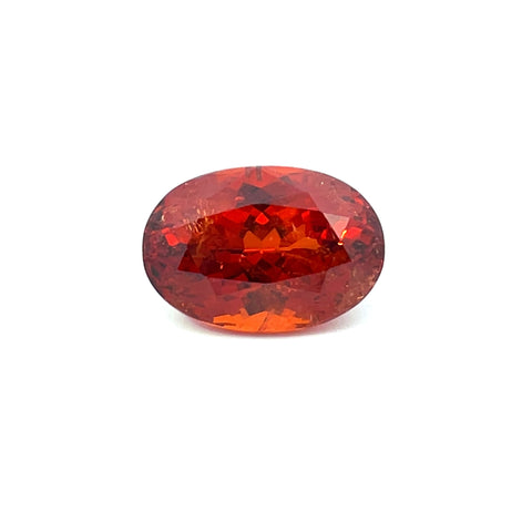 5.36cts Natural Deep Orange Spessartite Garnet Gemstone- Oval Shape - 22241RGT
