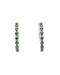 18K White Gold Alexandrite Diamond Earring - Round Cut - R24022