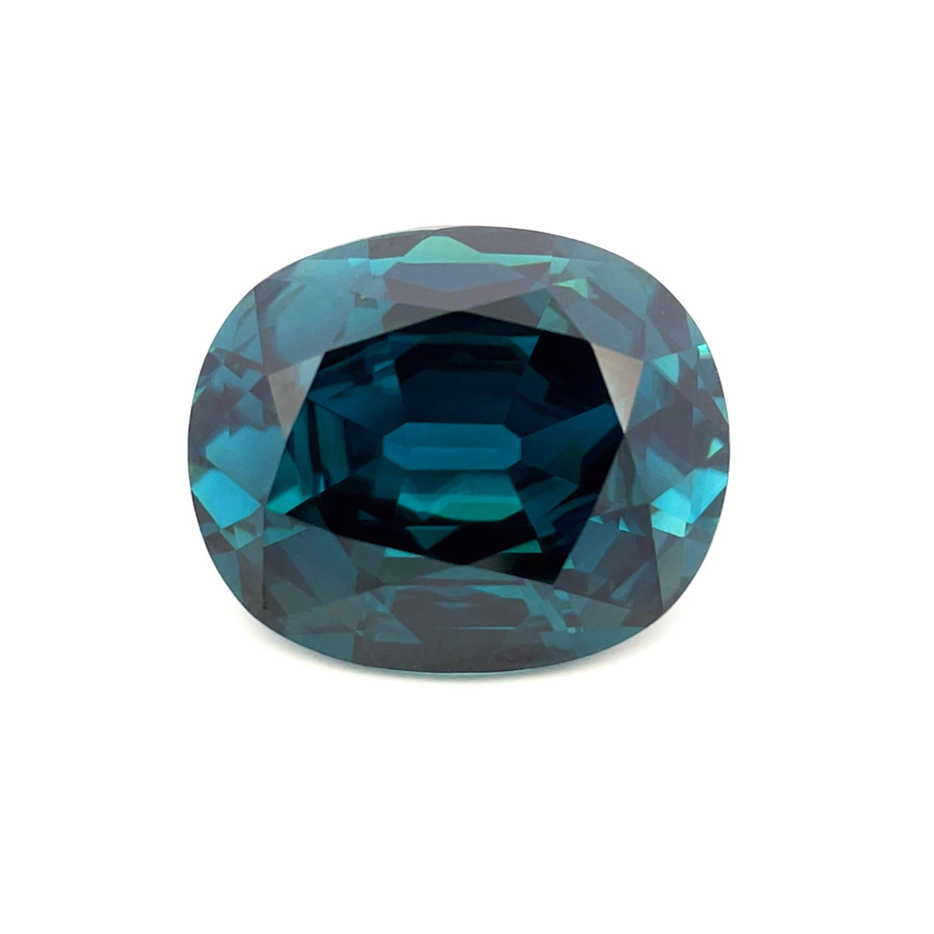 29.23cts Natural Gemstone Blue Zircon from Cambodia - Cushion Shape - 23277RGT