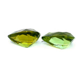 6.70cts Natural Gemstone Vivid Olive Green Tourmaline Pair - Pear Shape - 23297RGT