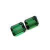 3.40 cts Natural Green Tourmaline Gemstone Pair - Octagon Shape - 23400RGT