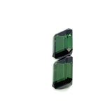 3.40 cts Natural Green Tourmaline Gemstone Pair - Octagon Shape - 23400RGT