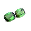 3.89 cts Natural Green Tourmaline Gemstone Pair - Cushion Shape - 23408RGT