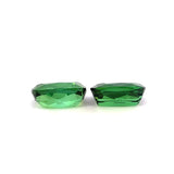 3.89 cts Natural Green Tourmaline Gemstone Pair - Cushion Shape - 23408RGT