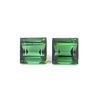 4.98cts Natural Bottle Green Tourmaline Gemstone Pair - Square Shape - 23412RGT