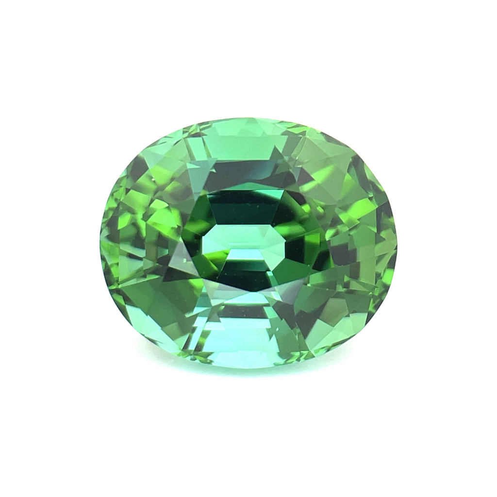 22.53 cts Natural Gemstone Mint Green Tourmaline - Oval Shape - 23443RGT