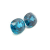 17.89 cts Natural Gemstone Blue Zircon Pair from Cambodia - Cushion Shape - 23541RGT