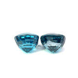 20.40 cts Natural Gemstone Blue Zircon from Cambodia - Cushion Shape - 23541RGT