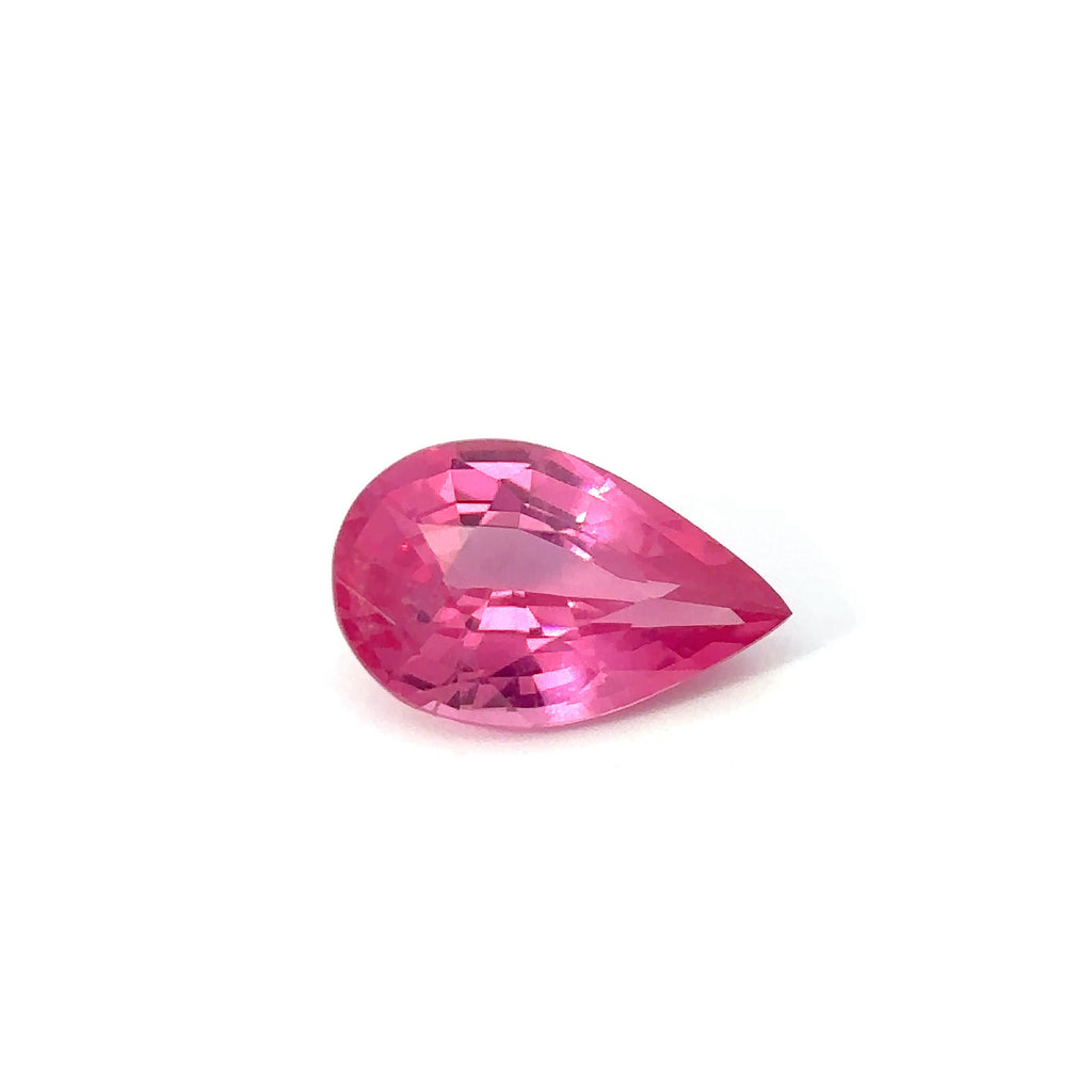 1.10 cts Natural Vivid Pink Mahenge Spinel Gemstone - Pear Shape 