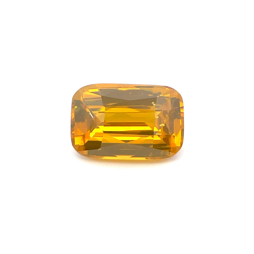 5.26 cts Natural Golden Yellow Zircon Gemstone from Tanzania - Cushion Shape - 23811RGT