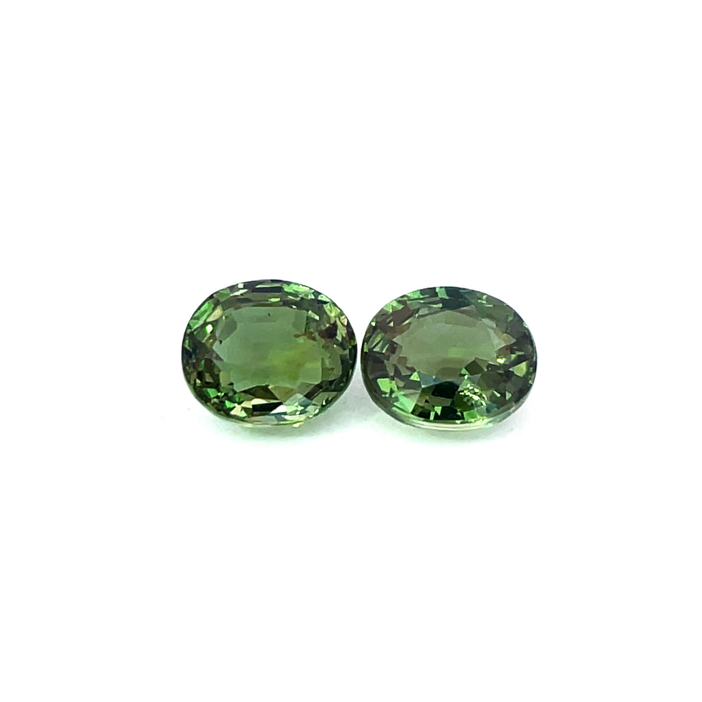 2.03 cts Natural Alexandrite Color Change Gemstone Pair- Oval Shape - 23920C-R