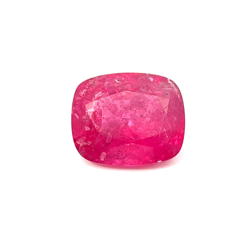 5.47 cts Natural Mahenge Red Spinel Gemstone - Cushion Shape - 23975RGT