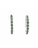 18K White Gold Alexandrite Diamond Earring - Round Cut - R24023