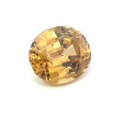 12.80 cts Natural Yellow Zircon Gemstone - Oval Shape - 24107RGT