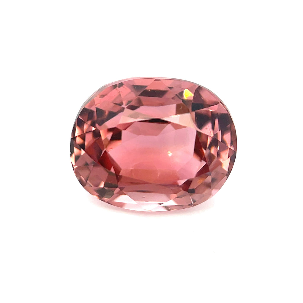 4.18 cts Natural Gemstone Peachy Pink Tourmaline - Oval Shape - 24166RGT