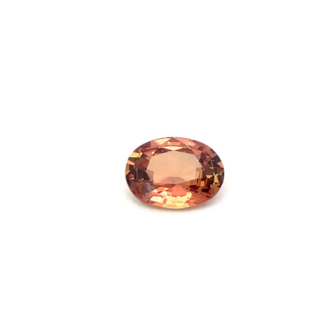 1.23 cts Natural Unheated Orange Pink Sapphire Gemstone - Oval Shape - 24180RGT