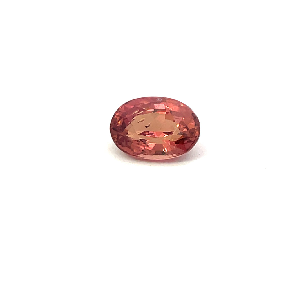 1.77cts Natural Unheated Orange Pink Sapphire Gemstone - Oval Shape - 24181RGT