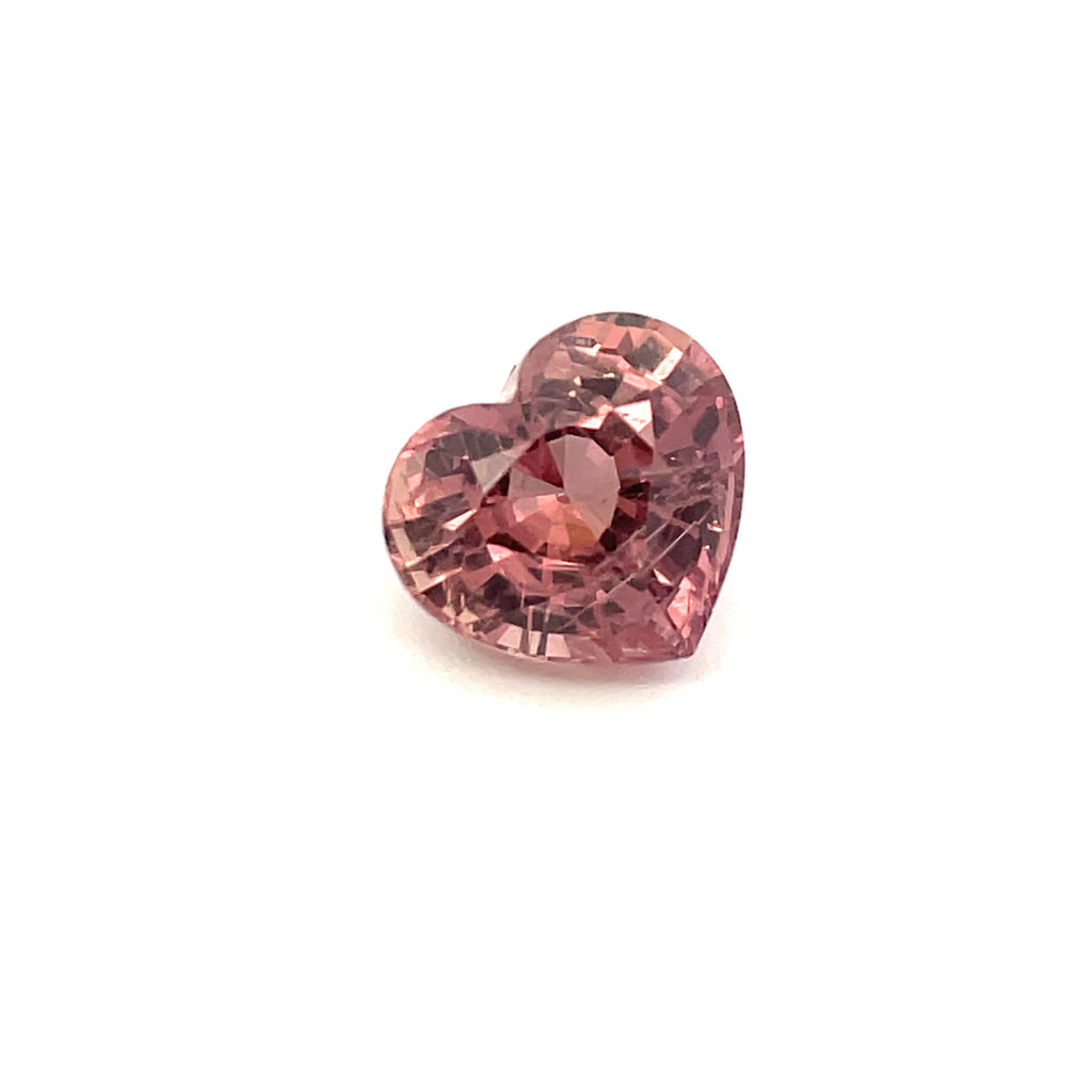 2.41 cts Natural Orange Pink Sapphire Gemstone - Heart Shape - 24210RGT