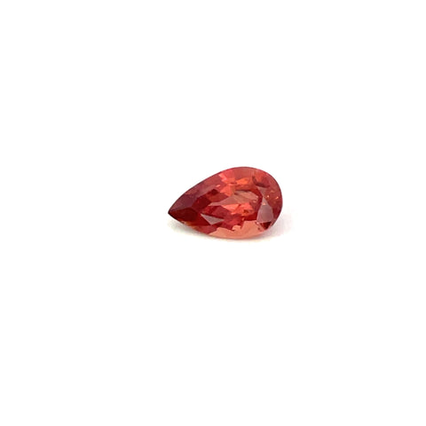 0.71 cts Natural Orange Pink Sapphire Gemstone - Pear Shape - 24280RGT