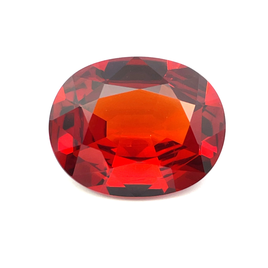 10.72 cts Natural Gemstone Mandarin Orange Spessartite Garnet -  Oval Shape - 24300RGT