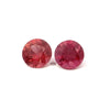 3.26 cts Natural Peachy Pink Malaya Garnet Gemstone - Round Shape Pair - 24303RGT