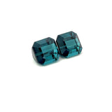 2.67 cts Natural Gemstone Indigolite Tourmaline Pair - Square Octagon Shape - 24338RGT