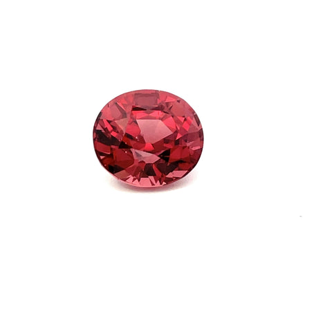 3.44 cts Natural Malaya Garnet Gemstone - Oval Shape - 24366AFR