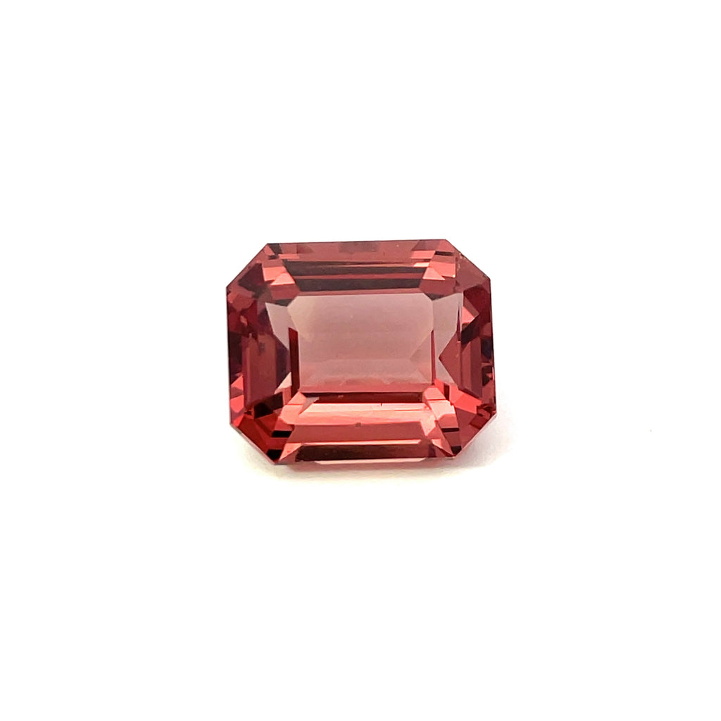 5.11 cts Natural Malaya Garnet Gemstone - Octagon Shape - 24372AFR