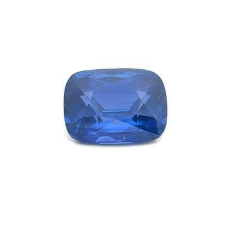 6.34cts Natural Gemstone Heated Velvet Blue Sapphire - Cushion Shape - 24386AFR