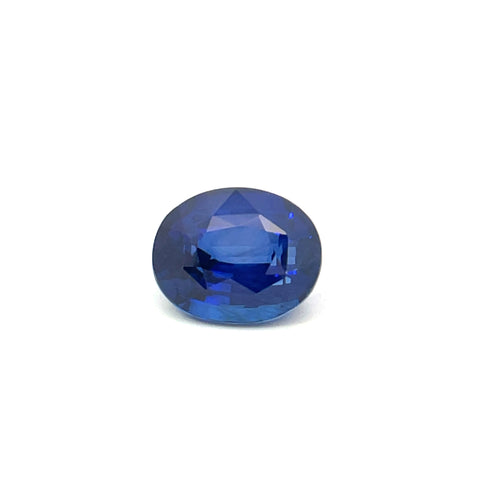 4.08cts Natural Gemstone Heated Peacock Blue Sapphire - Oval Shape - 24388AFR