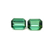 3.02 cts Natural Green Tourmaline Gemstone Pair - Octagon Shape - 23410RGT