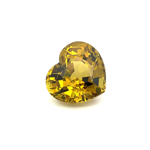 9.15cts Natural Yellow Mali Garnet Gemstone - Heart Shape - 24422RGT 