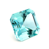 34.61 cts Natural Blue Aquamarine Gemstone  - Assher Shape - 24432RGT