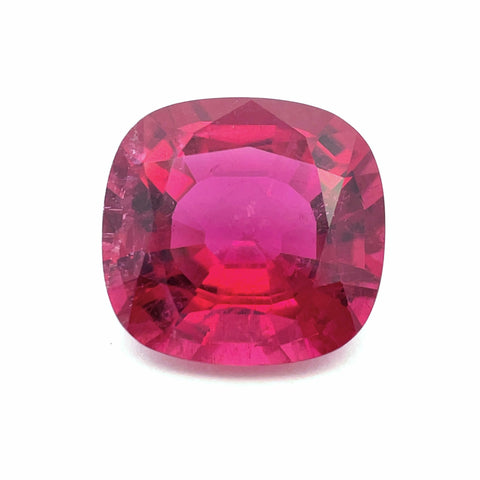 17.36 cts Natural Gemstone Rubellite Tourmaline - Cushion Shape - 24443RGT