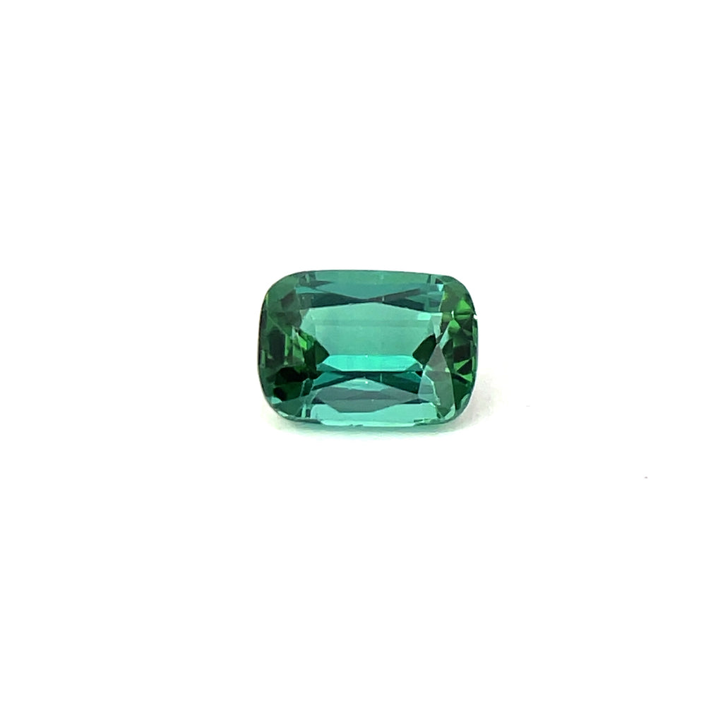 1.69cts Natural Gemstone lagoon Green Tourmaline - Cushion Shape - 24567RGT