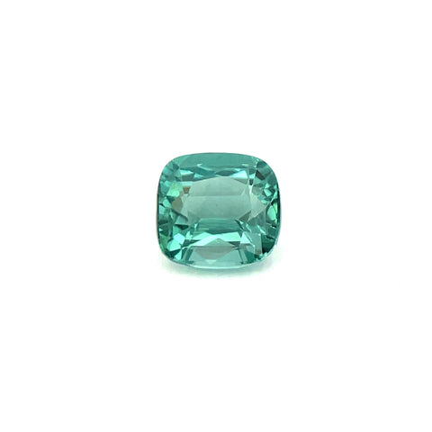 2.11cts Natural Gemstone lagoon Green Tourmaline - Cushion Shape - 24568RGT