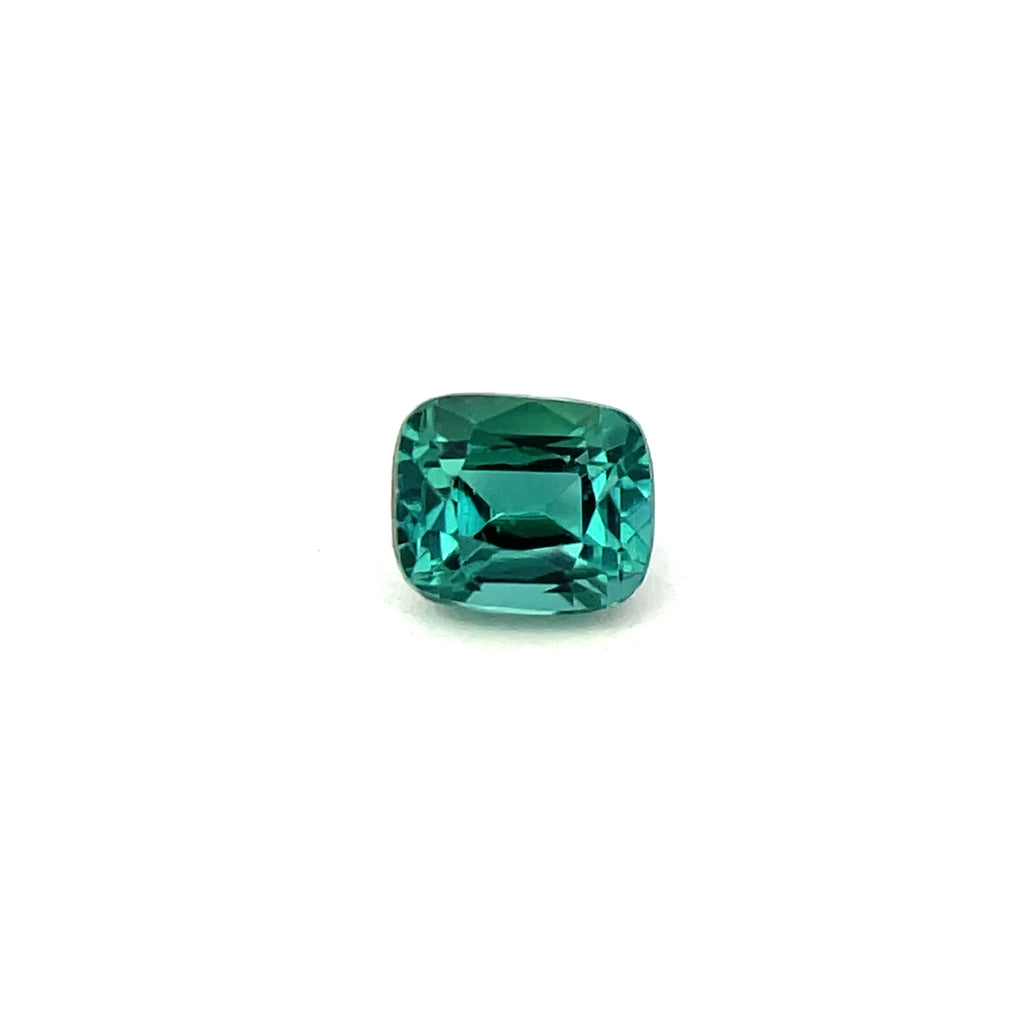 1.50cts Natural Gemstone lagoon Green Tourmaline - Cushion Shape - 24569RGT