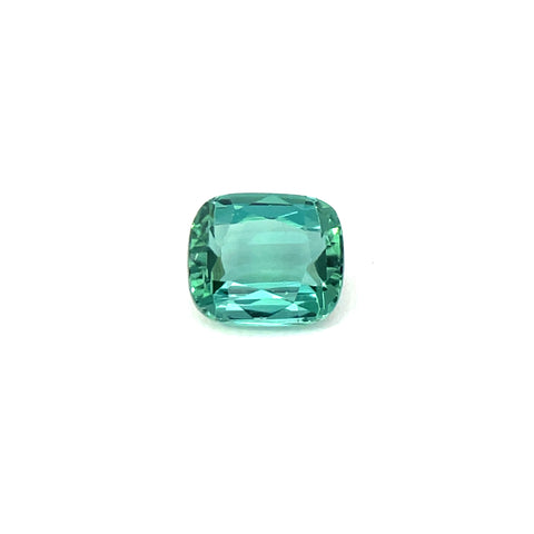 1.64cts Natural Gemstone lagoon Green Tourmaline - Cushion Shape - 24570RGT