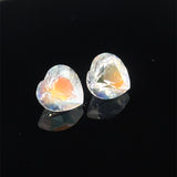 3.22cts Natural Rainbow Moonstone Gemstone Pair - Heart Shape - 24743RGT