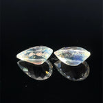 2.72cts Natural Rainbow Moonstone Gemstone Pair - Pear Shape - 24744RGT