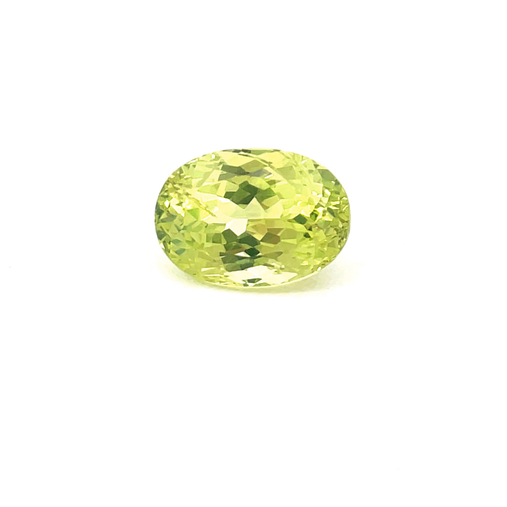 4.16 cts Natural Gemstone Greenish Yellow Chrysoberyl - Oval Shape - 24756RGT