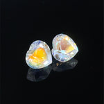 2.87cts Natural Rainbow Moonstone Gemstone Pair - Heart Shape - 24745RGT